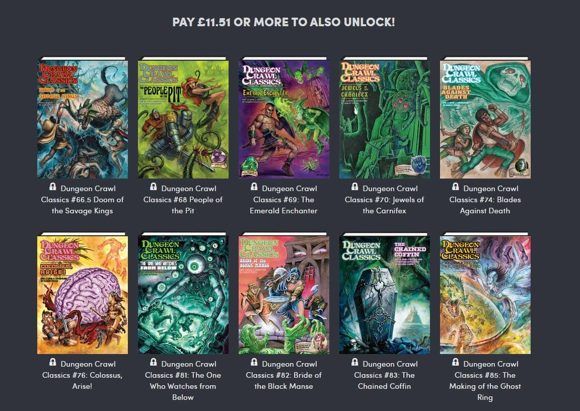 Dungeon Crawl Classics Humble Bundle