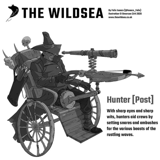 The Wildsea Hunter combat wheelchair