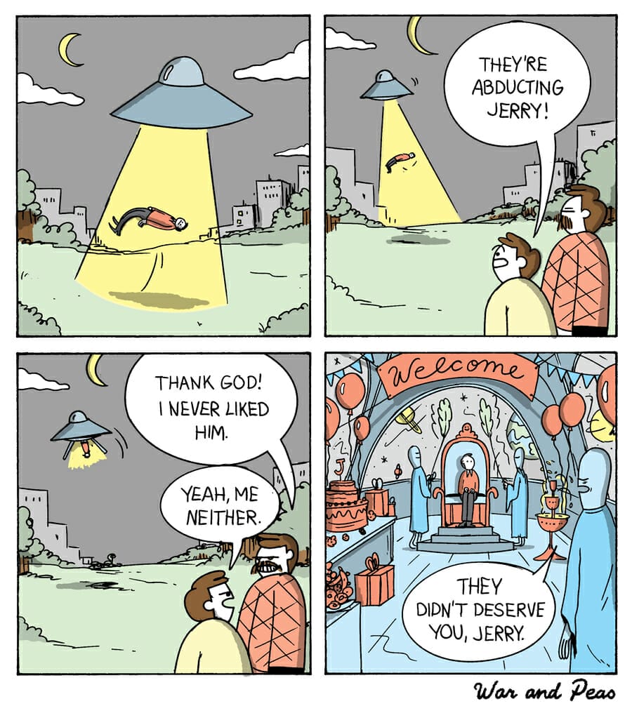 They're abducting Jerry!