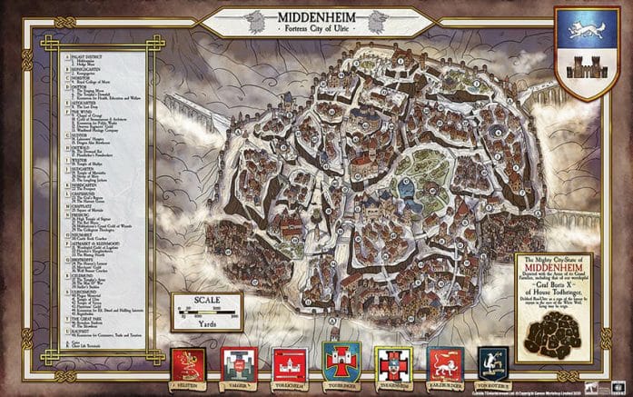 Warhammer FRP's Middenheim Map