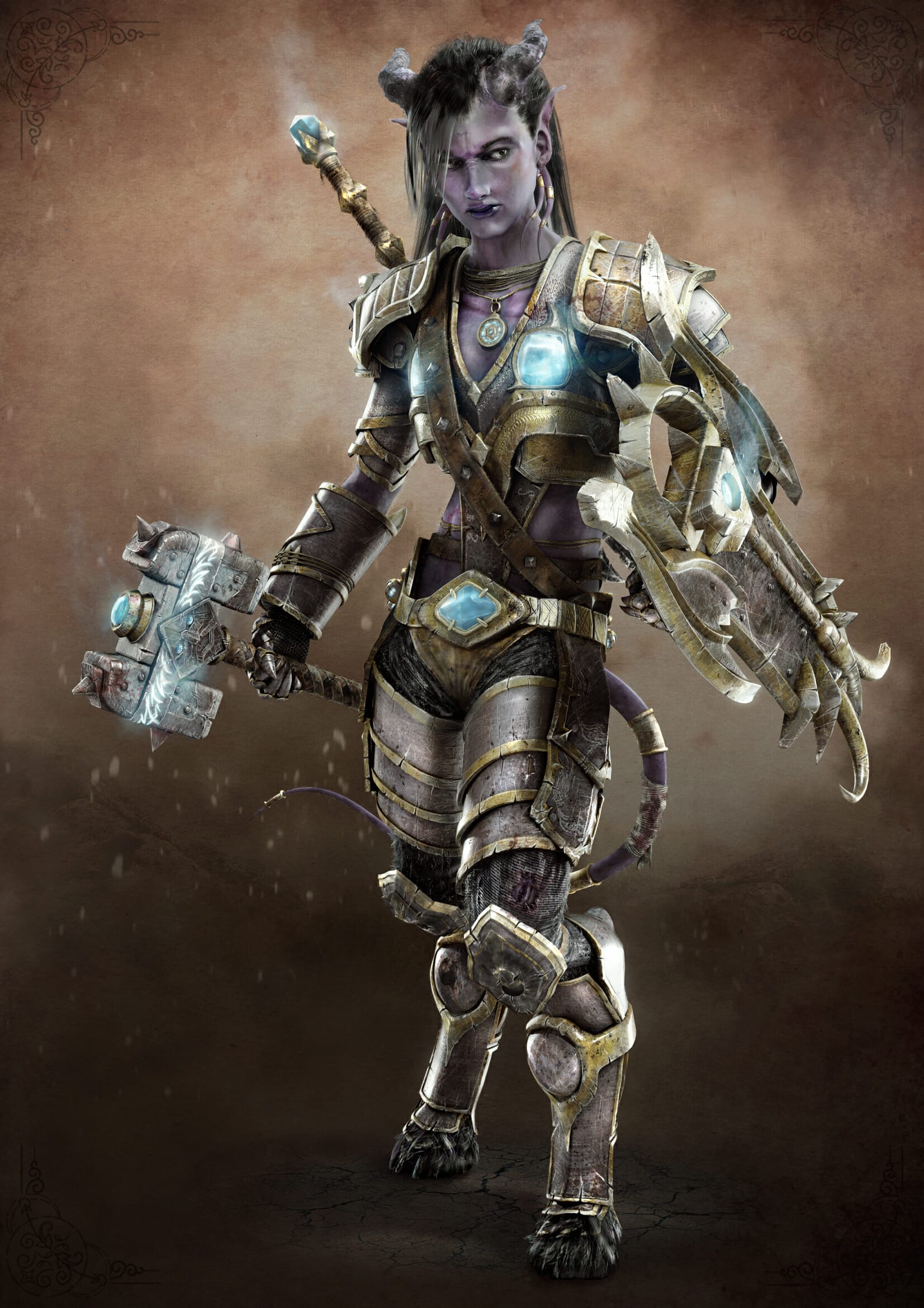 Draenei Paladin - WoW Fan art by Morxx