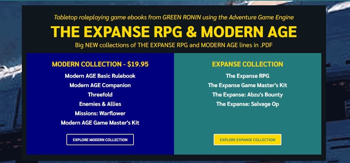 The Expanse RPG and Modern Age