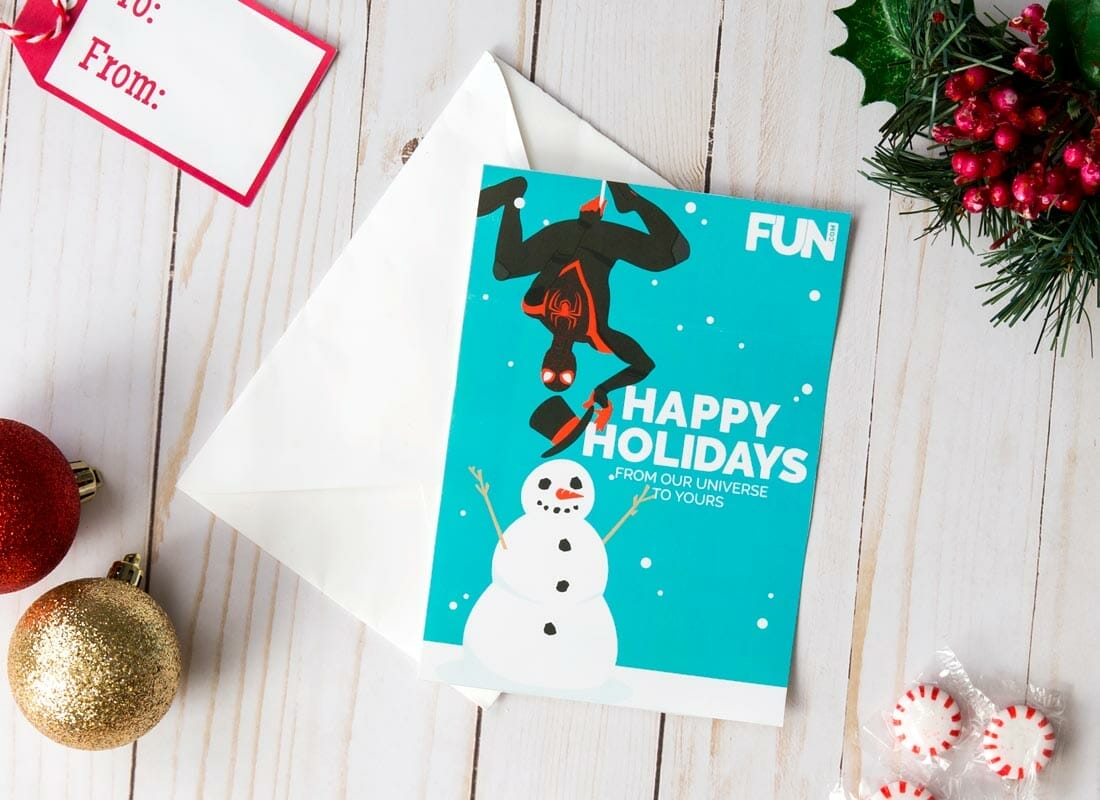 Download free Spider-man (Miles) Christmas card