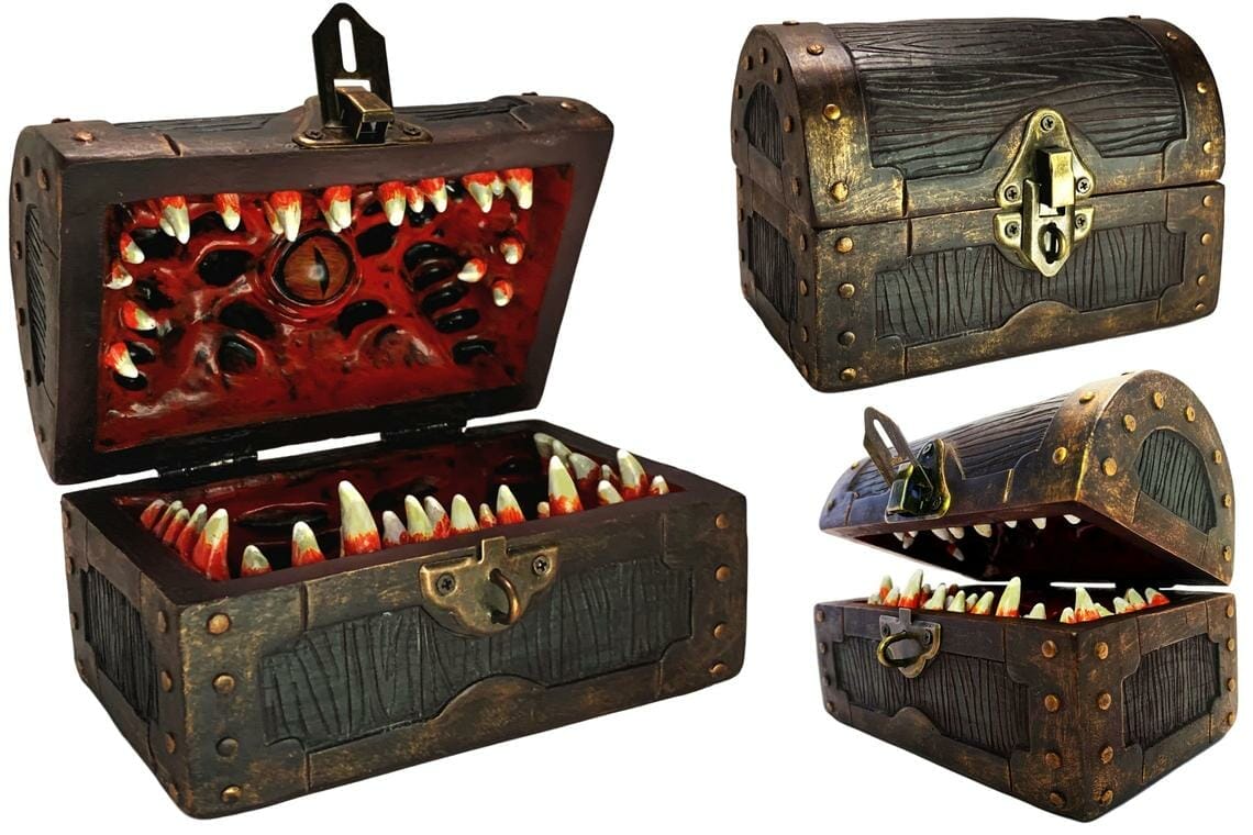 Mimic Chest Locks Dice Away Behind Gnarly Teeth   Mimic Chest 2 