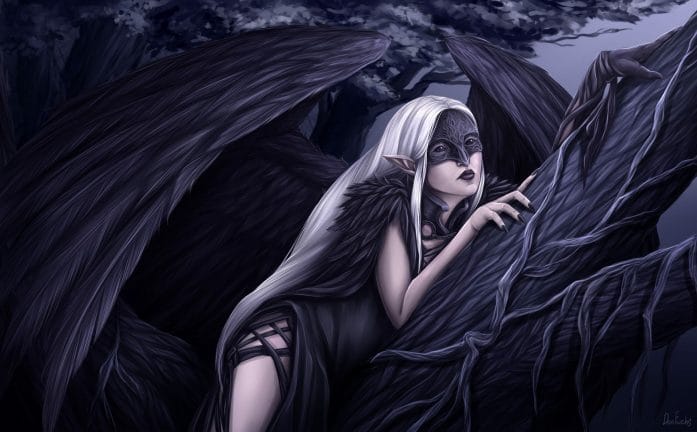 Nymre Raven Fairy OC by DonFuchs