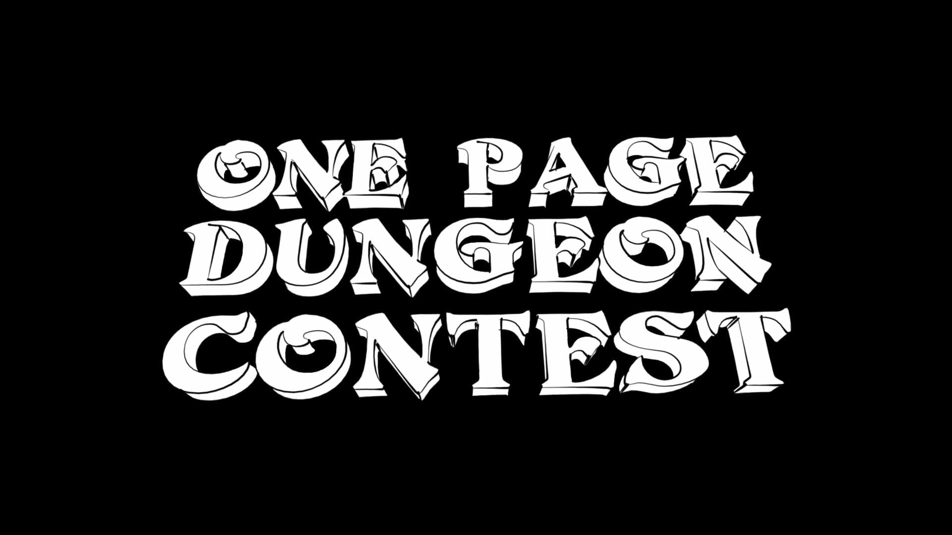 One Page Dungeon Contest