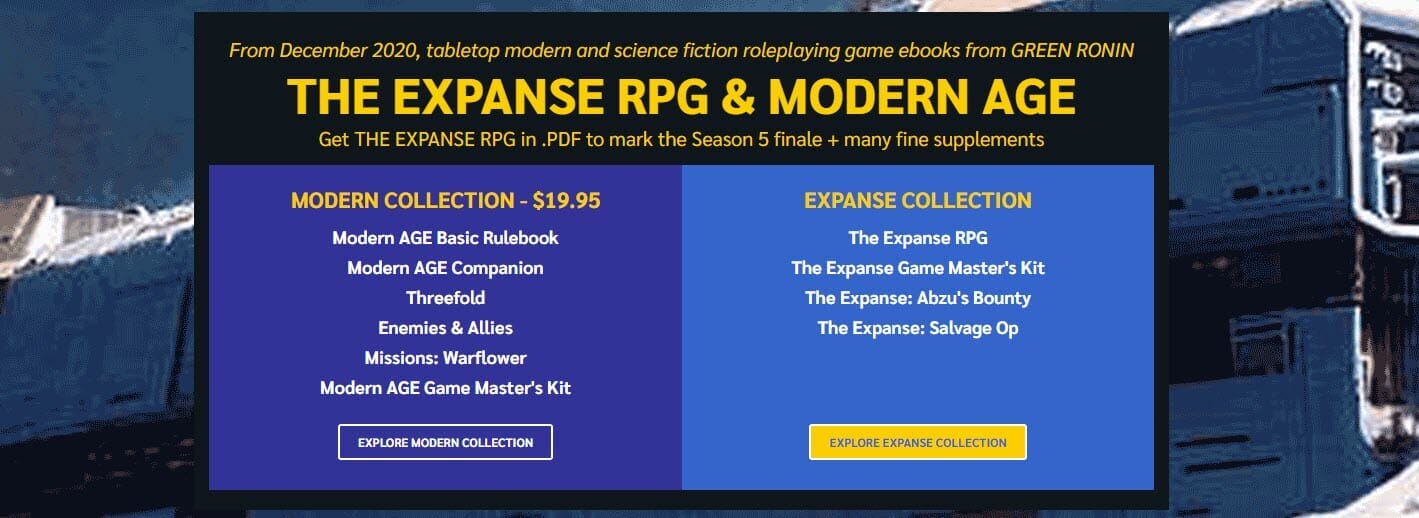 The Expanse RPG & Modern AGE