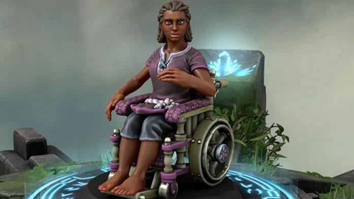 Wheelchair minis for D&D