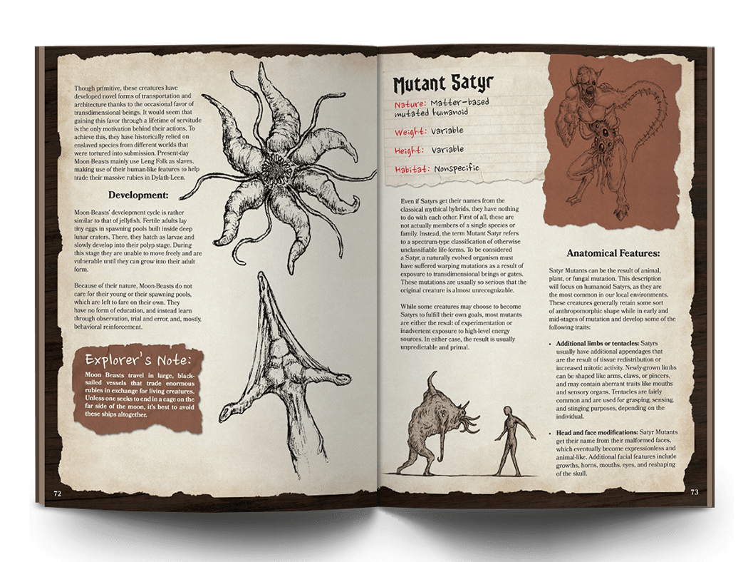 The Anatomical Guide to Lovecraftian Horrors