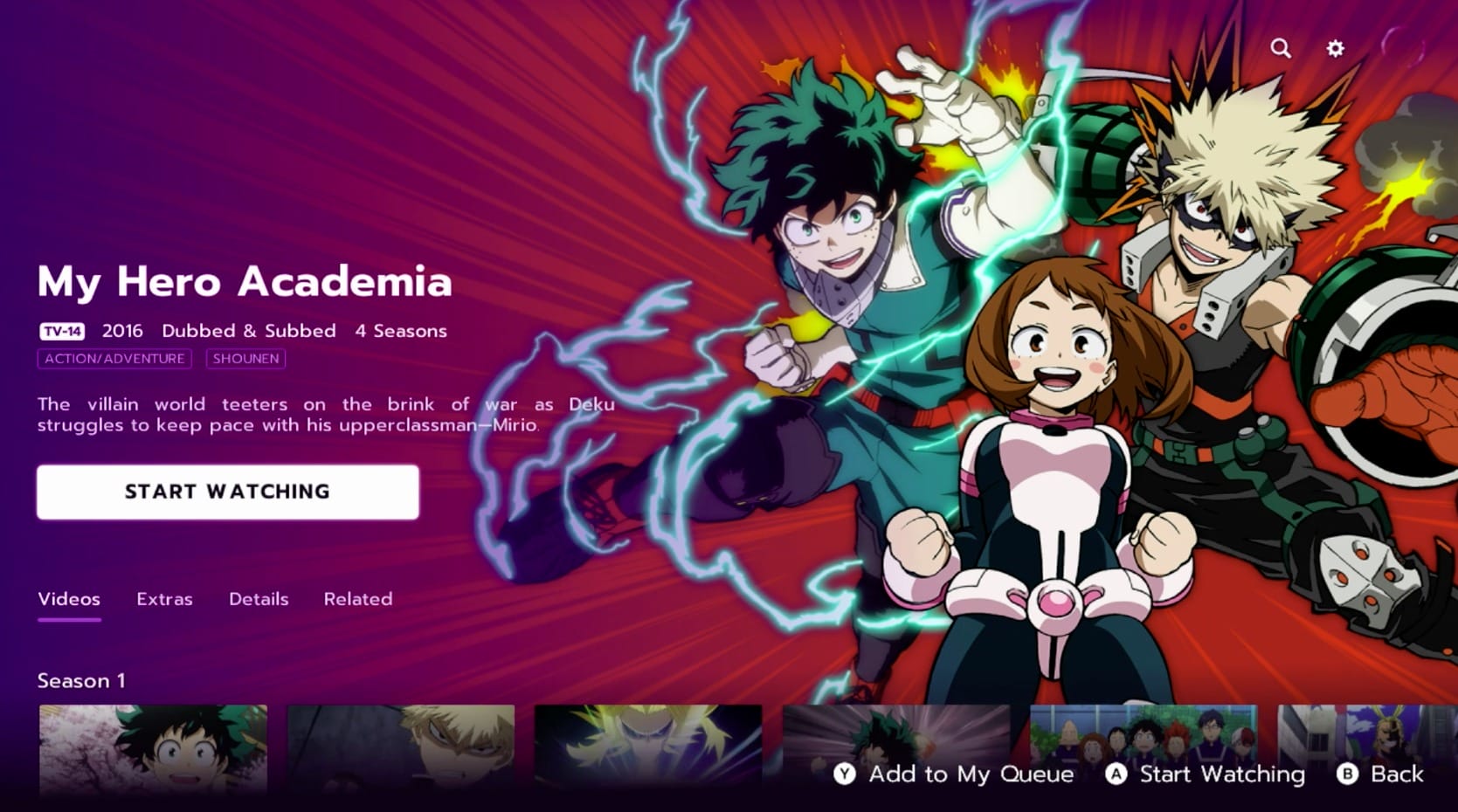 Funimation gets their first with their Nintendo Switch app
