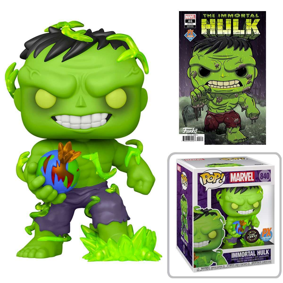 This exclusive Immortal Hulk Funko Pop glows with “radiation