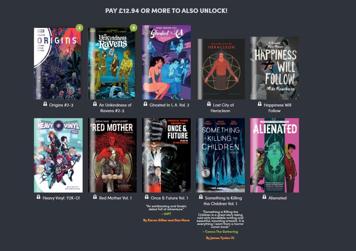 Humble Comic Bundle: The Bear Year of Boom! Studios