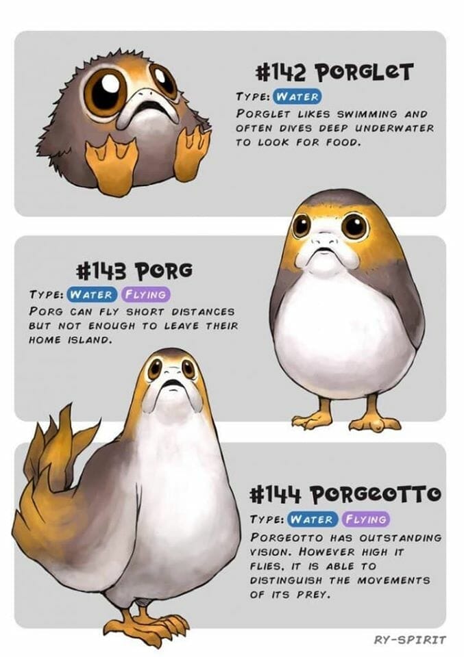 Porg Pokemon