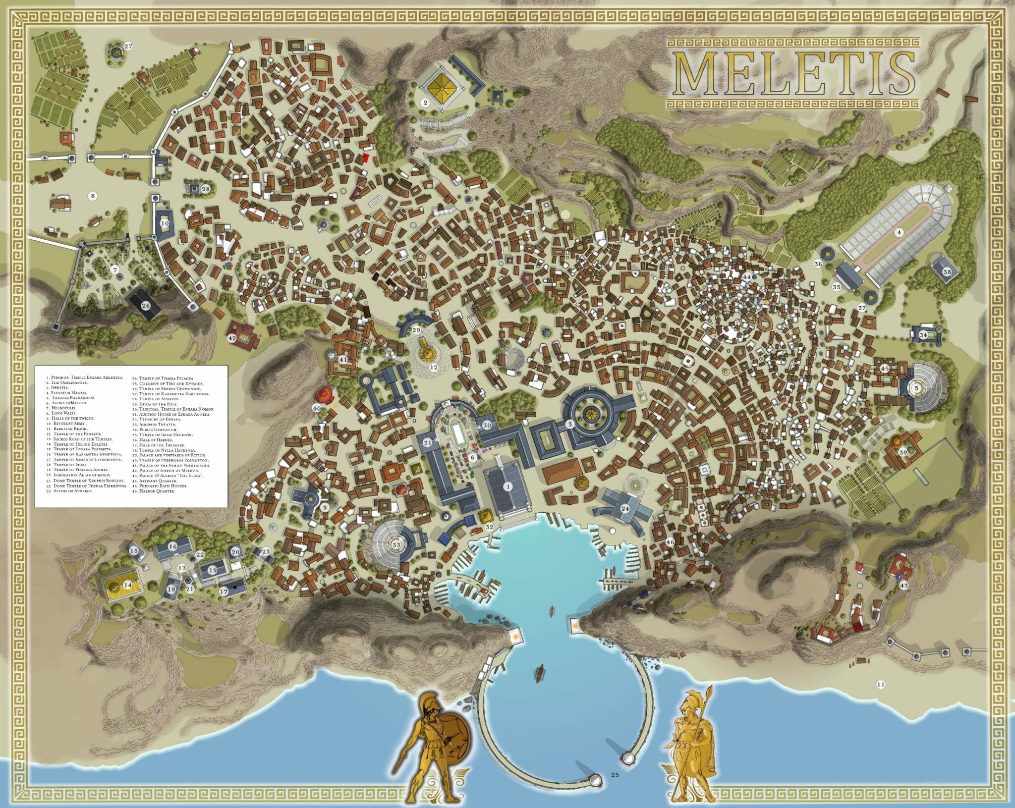 Striking map of Theros� Meletis