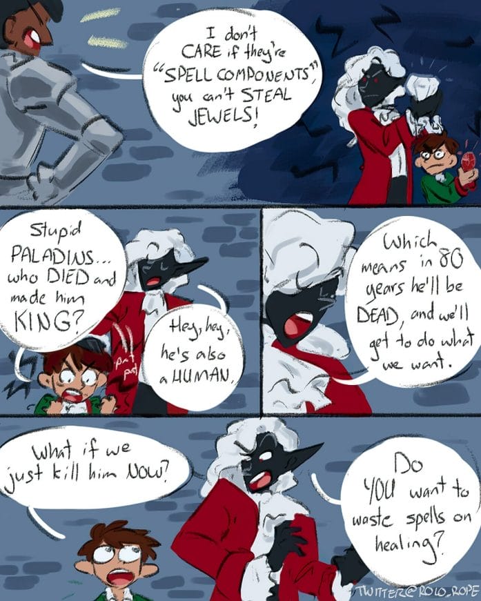 When the Paladin spoils your fun but is only a human