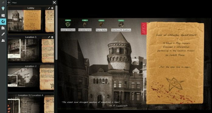 Call of Cthulhu on Astral Tabletop