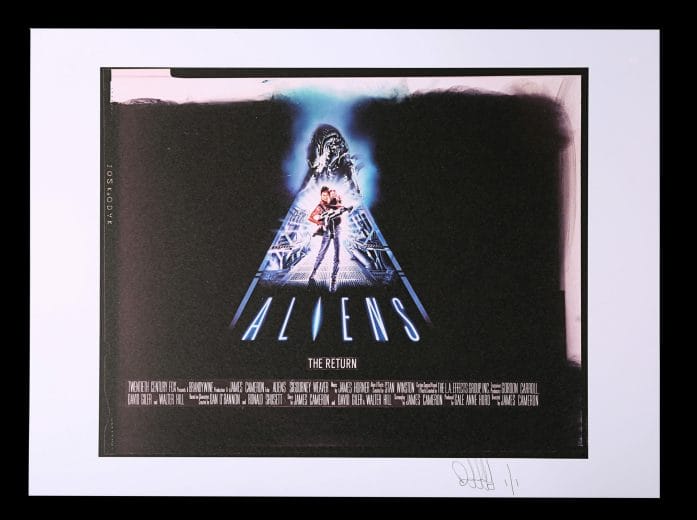 Aliens poster concept auctioned by Prop Store on 22nd April 2021.