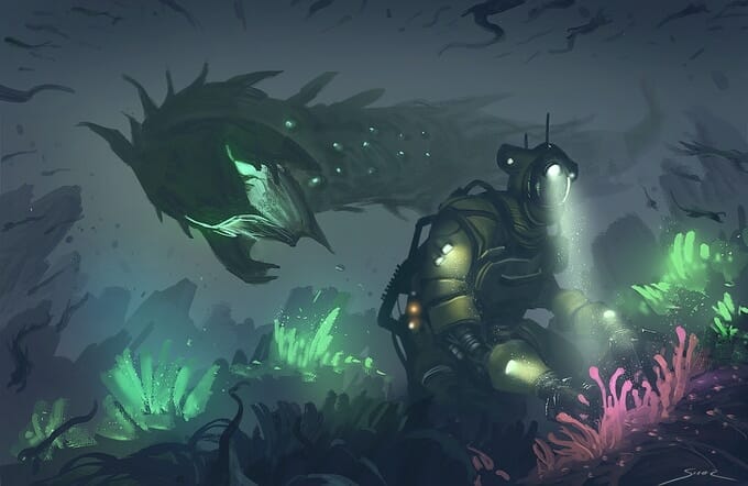 Blue Planet under the water