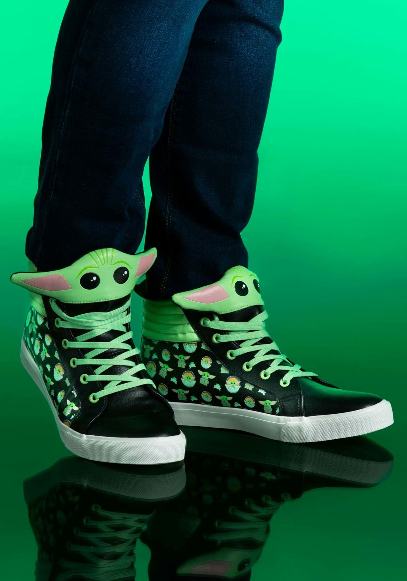 baby yoda custom shoes