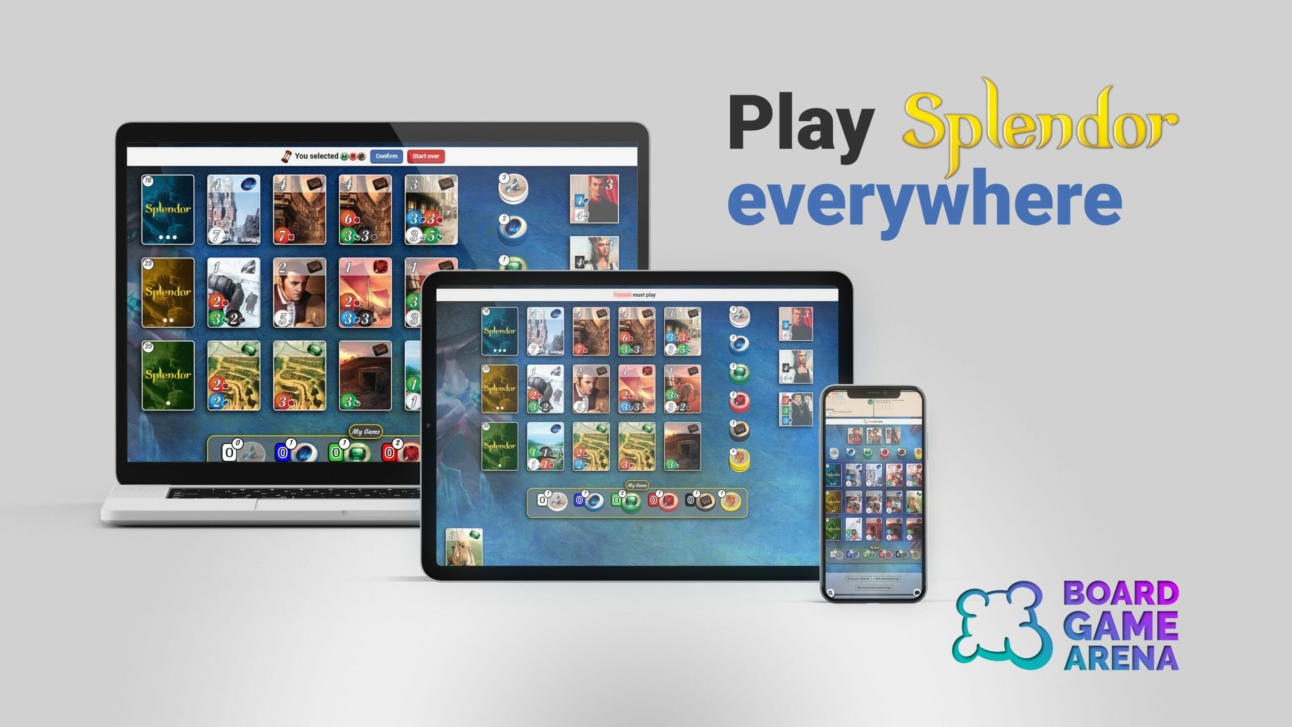 Splendor is now on Board Game Arena following Asmodee acquisition
