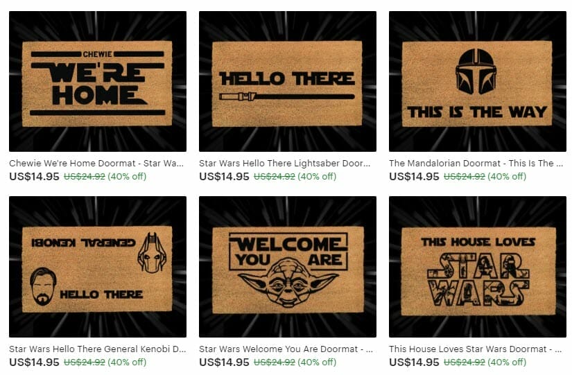 Star Wars doormats