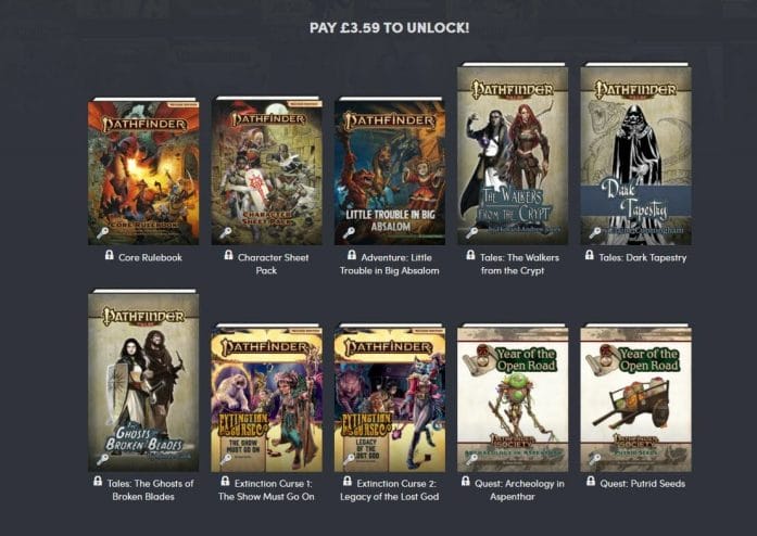 Humble Book Bundle – Pathfinder Second Edition Legacy Bundle – The Kind GM