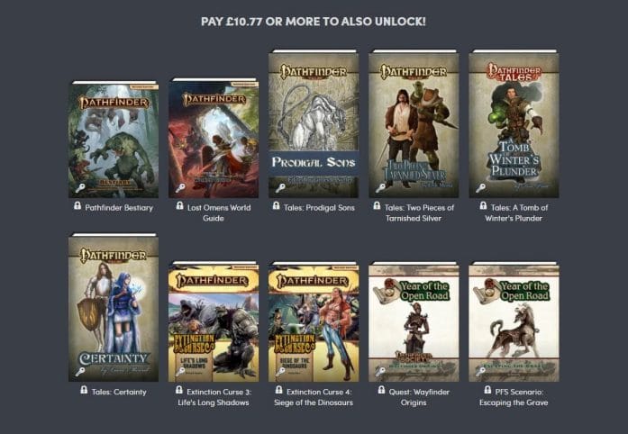 Pathfinder 2E - Pathfinder 2nd Edition Legacy Bundle on Humble