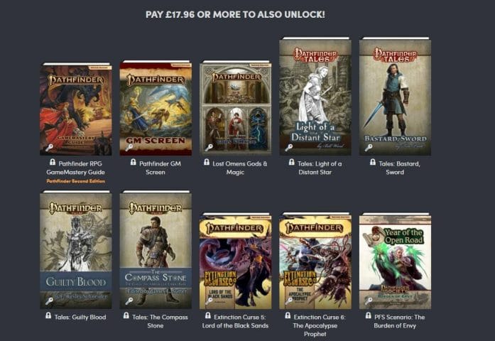 Paizo S Humble Bundle Includes The 2e Core Rules For A Couple Of Quid
