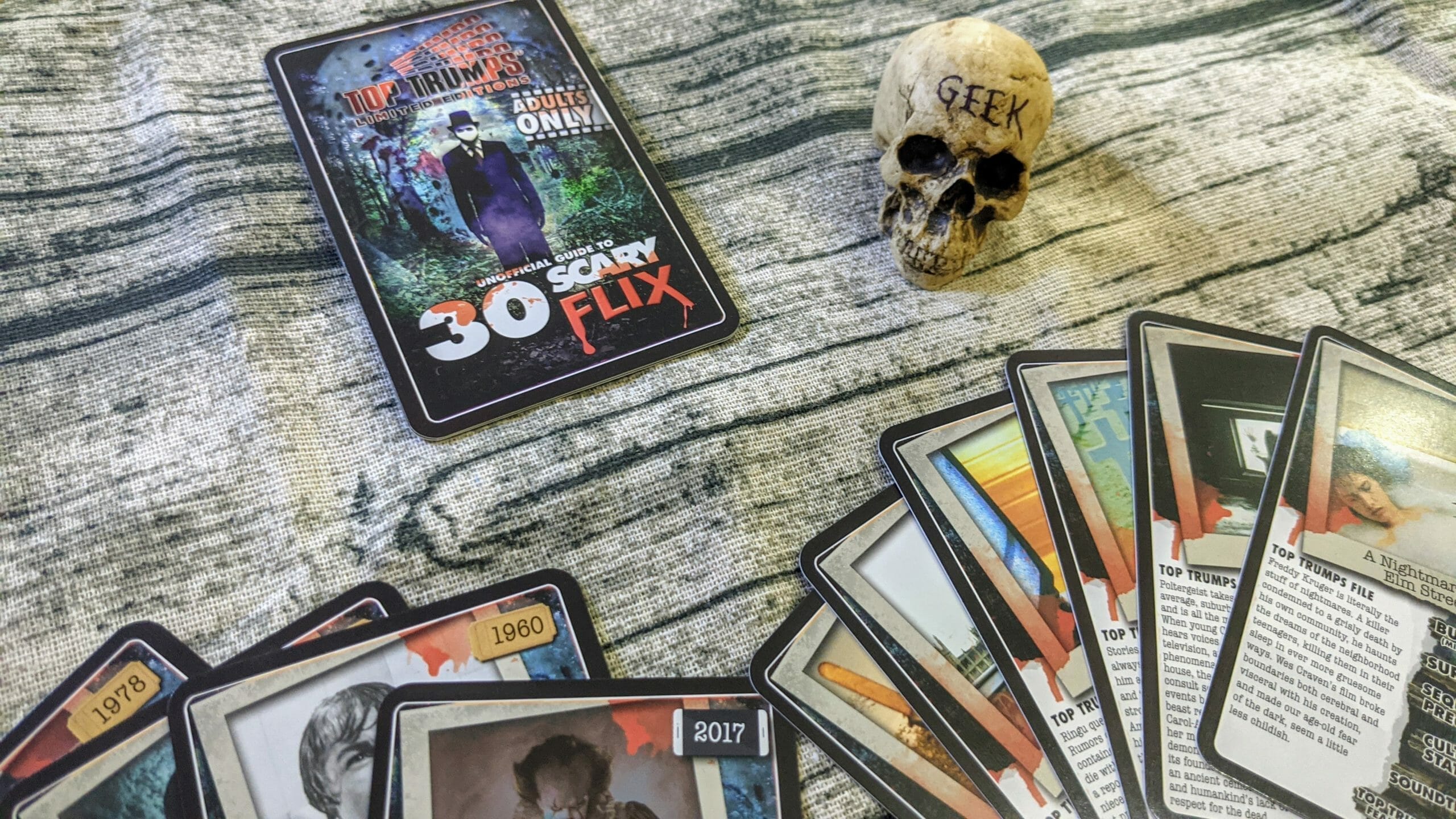 30 Scary Flix Top Trumps