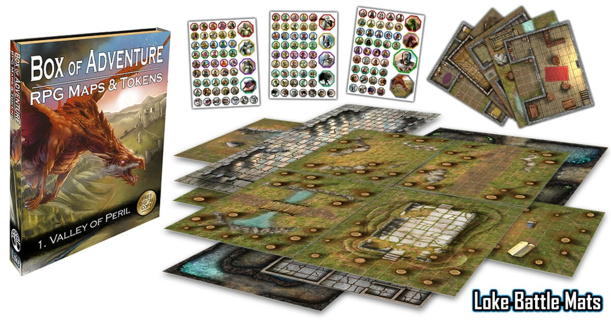 Loke Battle Mats announce new Box of Adventures range