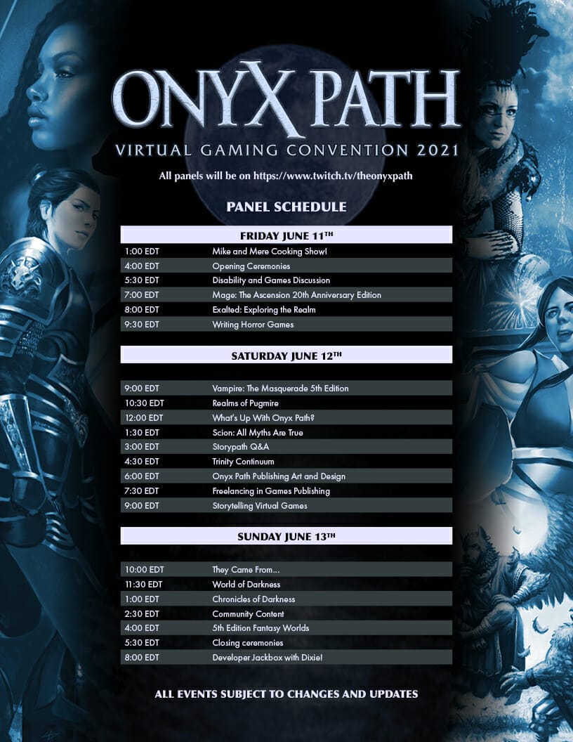 Onyx Path Virtual Gaming Convention 