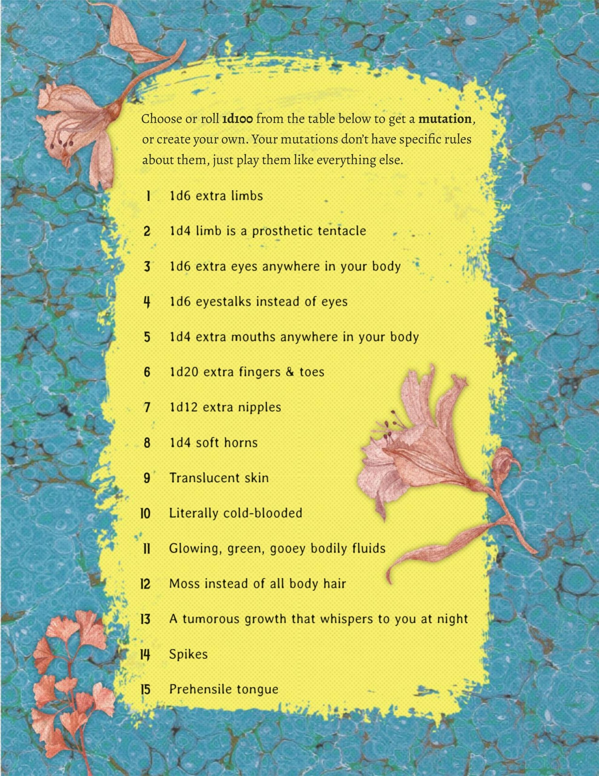 Marvelous Mutations & Merry Musicians layout sample