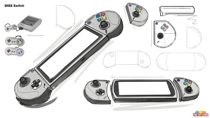 The SNES Switch concept art sketch