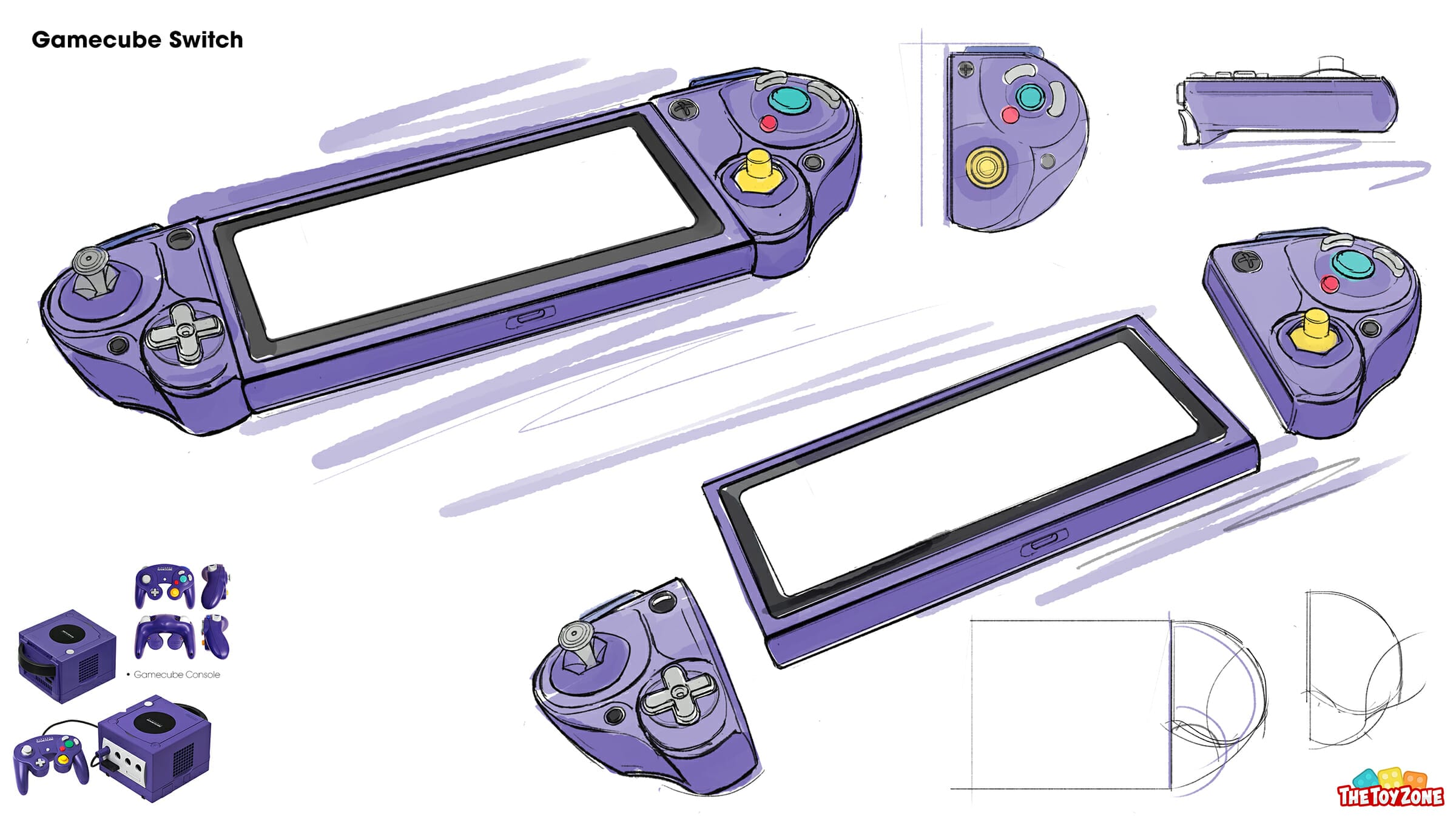The Gamecube Switch concept art sketch