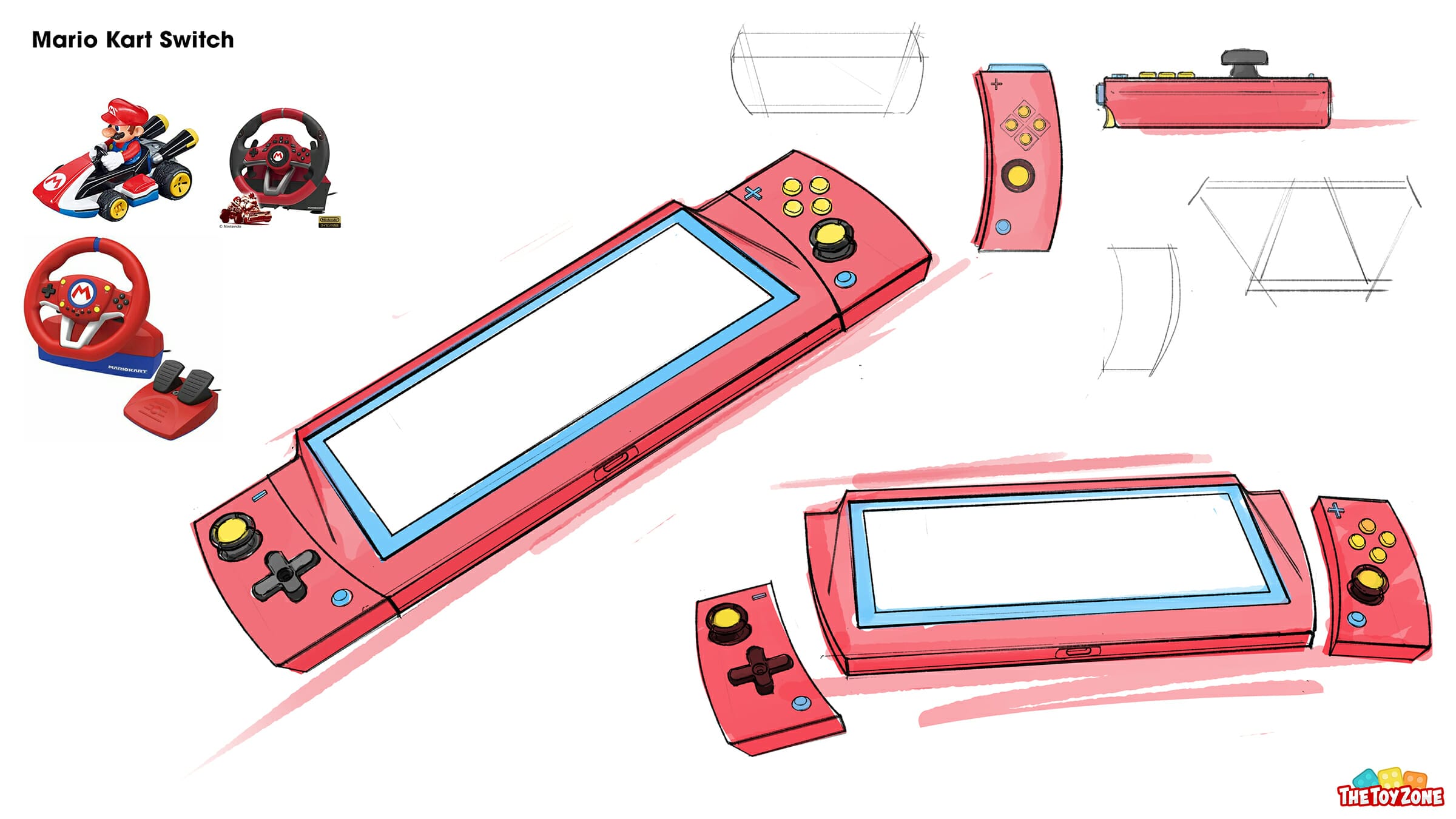 The Mario Kart Switch concept art sketch