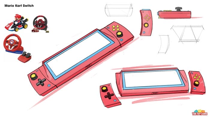 The Mario Kart Switch concept art sketch