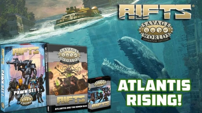 Rifts for Savage Worlds: Atlantis and the Demon Seas Kickstarter banner
