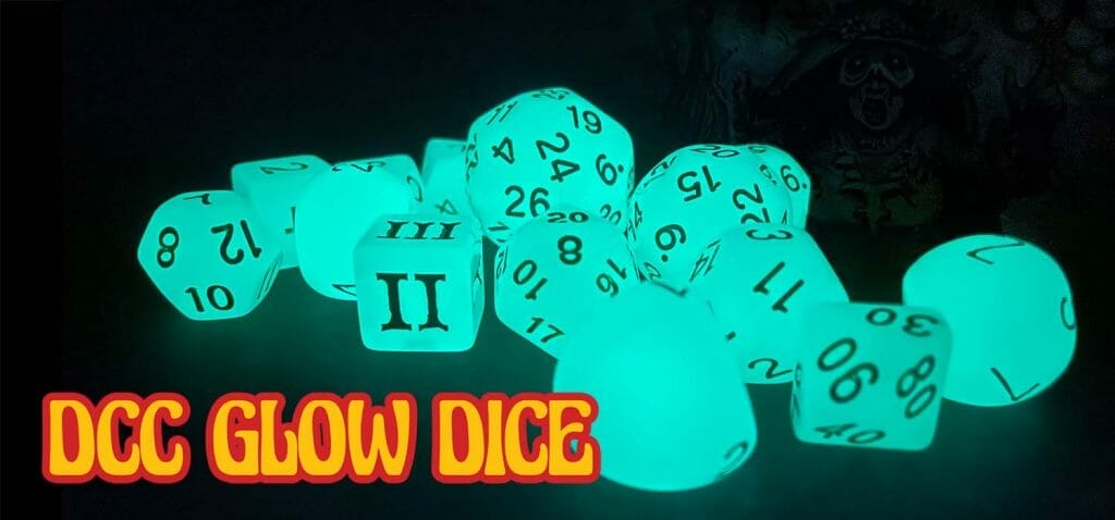 Glowing DCC Dice