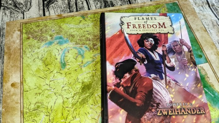 Flames of Freedom cover and map