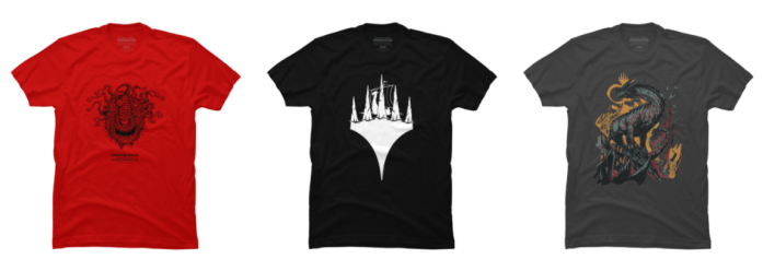 Designed by Humans Magic the Gathering t-shirts