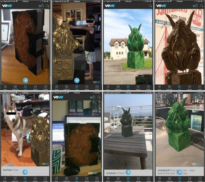 Call of Cthulhu idols at Veve