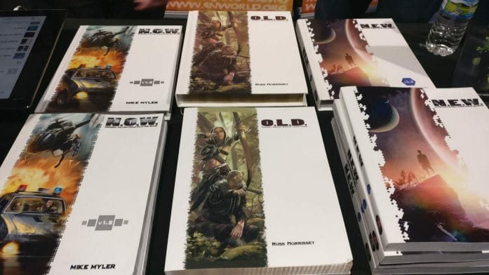 EN Publishing at the previous UKGE - showing WOIN RPG books