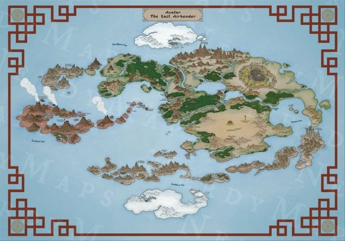 Avatar the Last Airbender map
