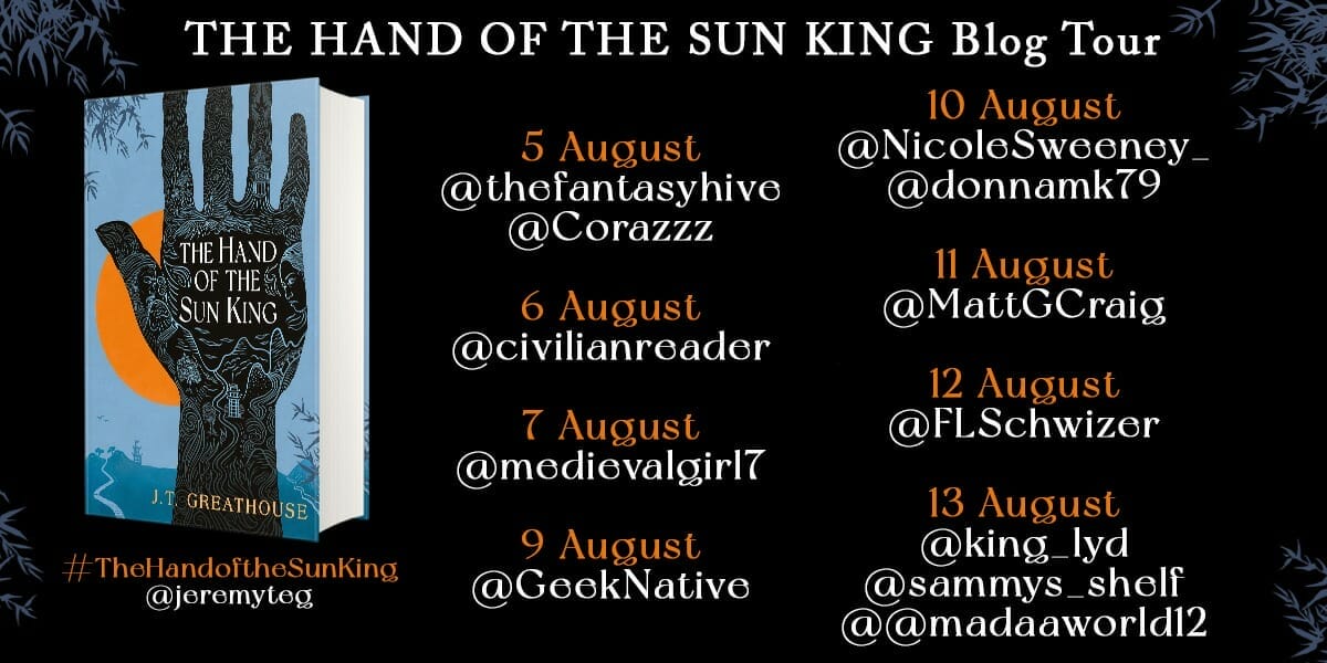 The Hand of the Sun King blog tour