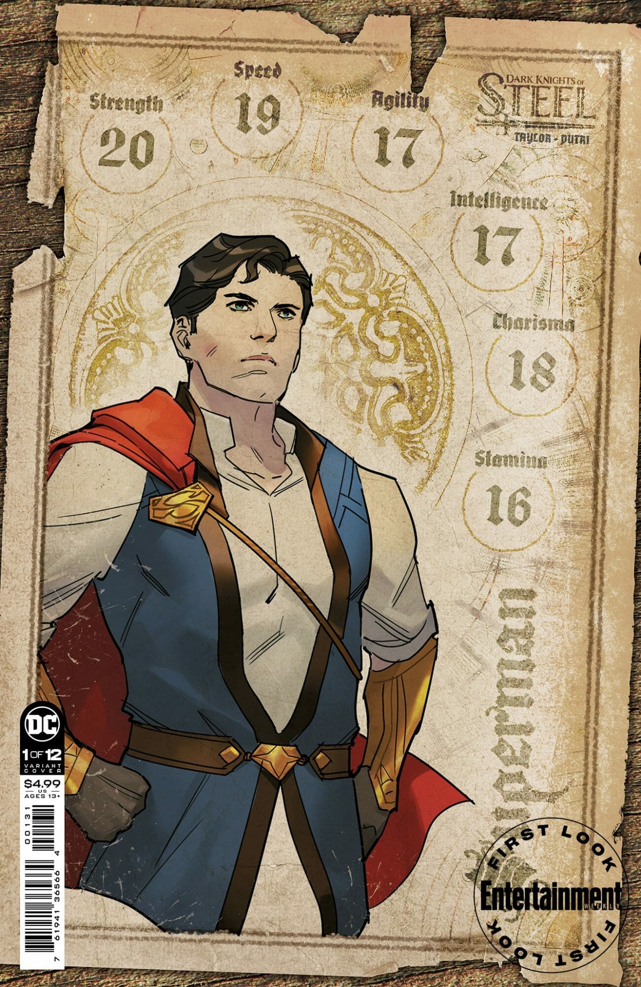 Dark Knights of Steel superman character sheet