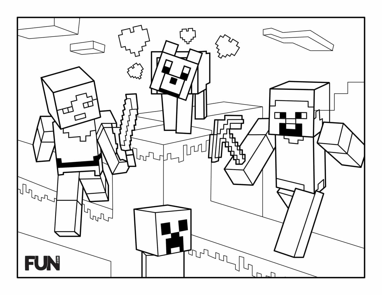10 Cool Minecraft Spiderman Coloring Pages for Gamers