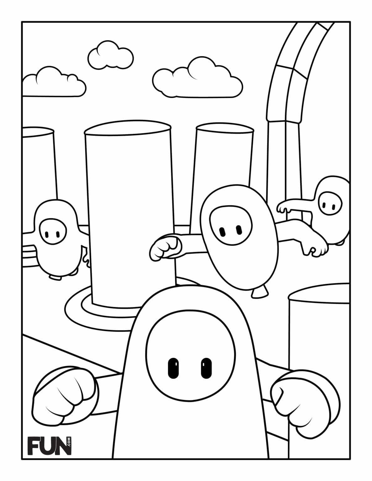 Free to Download: Computer game colouring-in sheets