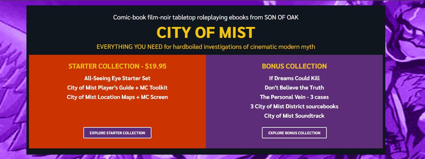 City of Mist bundle
