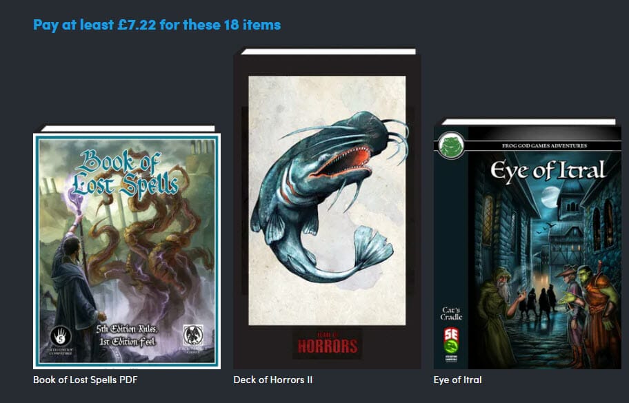 Tomes of Lost Magic bundle.