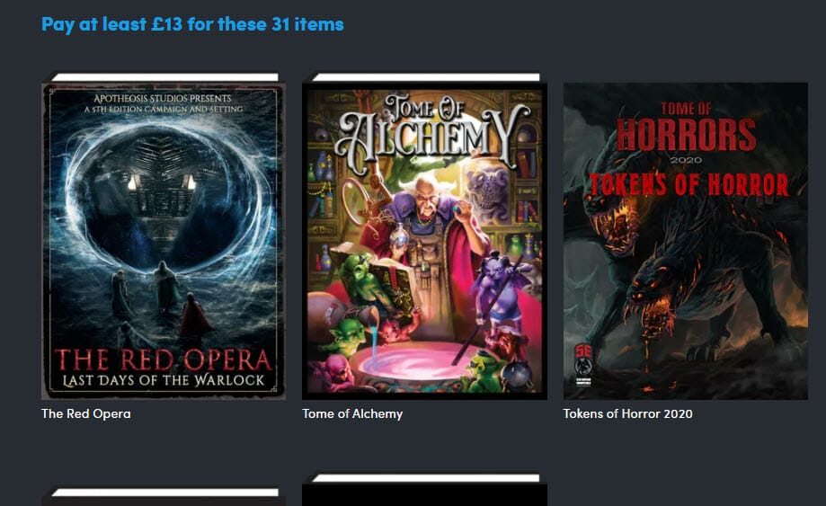 Tomes of Lost Magic bundle.
